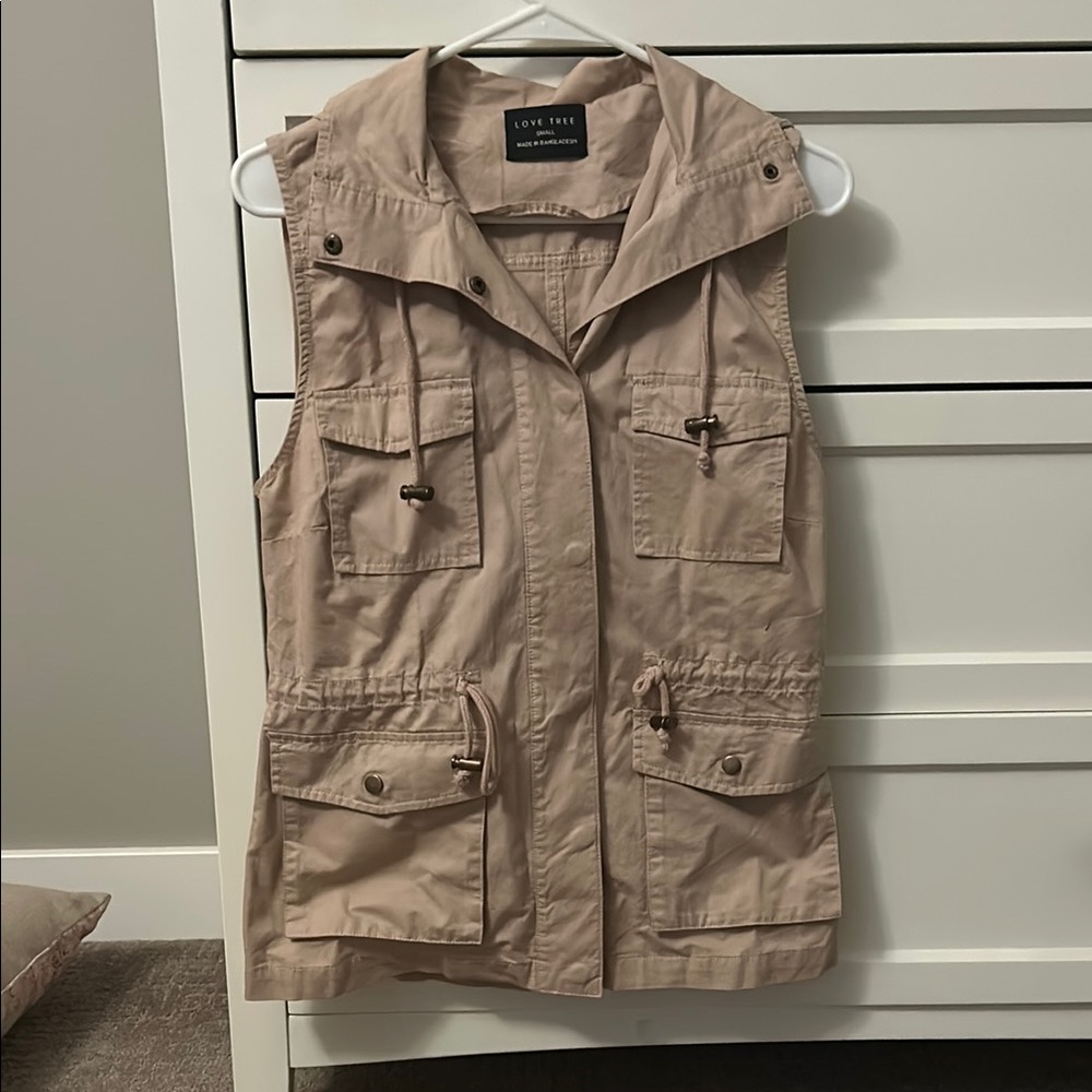 Love Tree Women's pink Utility Vest